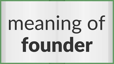 founder meaning in tagalog